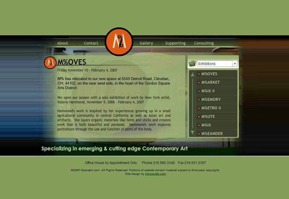 M% (M Percent) site project logo